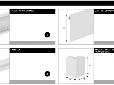 Pergole frangisole bioclimatiche autoportanti - Roma