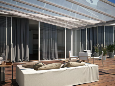 Pergotenda alu-albarella addossata - Roma