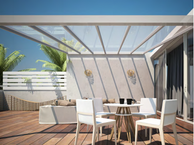 Pergotenda alu-albarella addossata - Roma