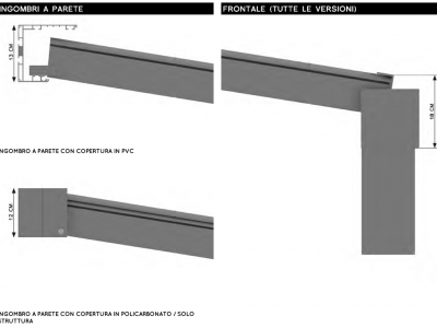 Pergotenda alu-albarella addossata - Roma