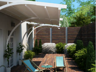 Pergotende alu-one arco - Tenda con arco - Roma