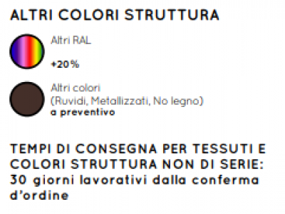 Pergotende alu-one arco - Tenda con arco - Roma