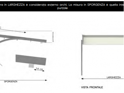 Pergotende alu-one arco - Tenda con arco - Roma