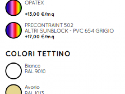 Pergotende alu-one fly - Roma