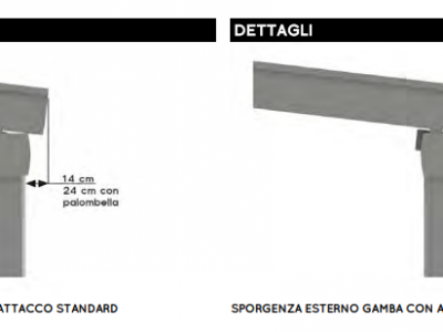 Pergola alu-wood autoportante doppiafalda - Roma