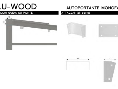 Pergola alu-wood autoportante monofalda - Roma