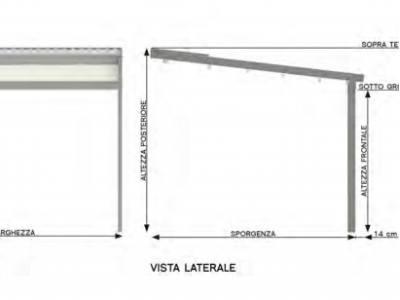 Pergola evolution addossata - Roma