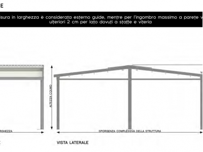 Pergola evolution autoportante doppiafalda - Roma