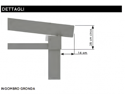 Pergola evolution autoportante monofalda - Roma