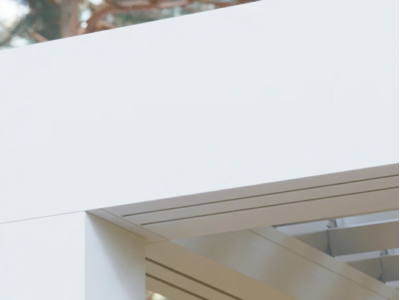 Pergole frangisole bioclimatica addossata frontale - Roma