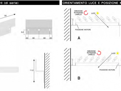 Pergole frangisole bioclimatica addossata frontale - Roma
