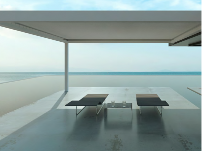 Pergola frangisole bioclimatica addossata laterale - Roma