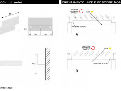 Pergola frangisole bioclimatica addossata laterale - Roma
