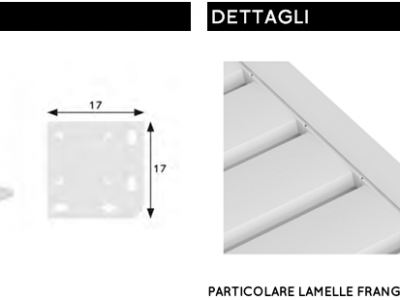 Pergola frangisole bioclimatica addossata laterale - Roma