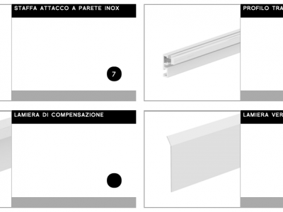 Pergola frangisole bioclimatica addossata laterale - Roma