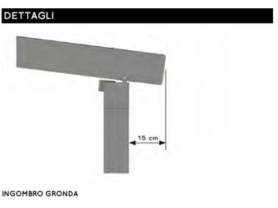 Pergola maxi addossata - Roma