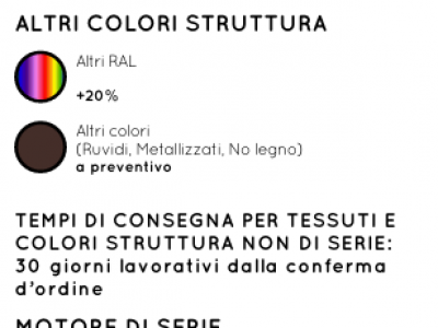 Pergola maxi autoportante doppiafalda - Roma